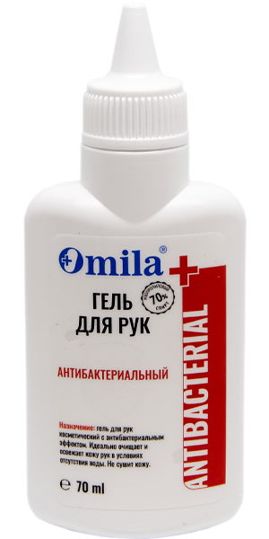 Гель для рук антибактериальный «Omila», 70мл